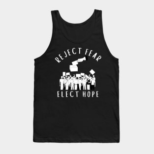 Election day Reject Fear Elect Hope Tank Top